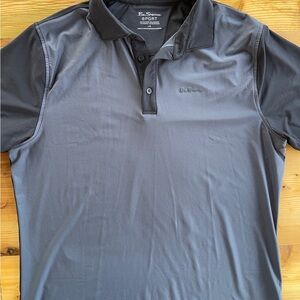 Black and Gray Men's Golf Shirt
